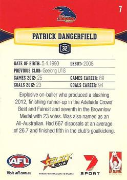 2013 Select AFL Champions #7 Patrick Dangerfield Back